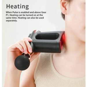 mini muscle vibration sports deep tissue muscle fascia percussion ems therapy powerful heating massager for face and body use