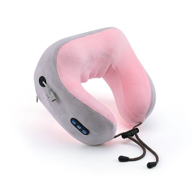 Vibrating Neck Massager Travel U-Shaped Pillow Shiatsu Heating Massage  Pillow - China Massage Belt, Neck Massager