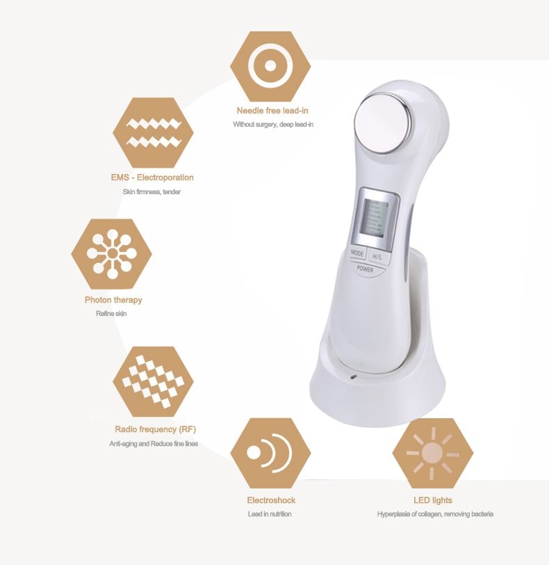Portable Ems Ultrasonic Led Light Face Vibrating Facial Beauty Electric Vibrating  Massage Tool Massager Machine - Ounani Consumer electronics - China First  7-Day Delivery Consumer Electronics Factory