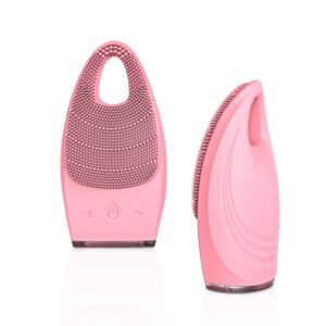 small bristle silicone brush (bult in battery)