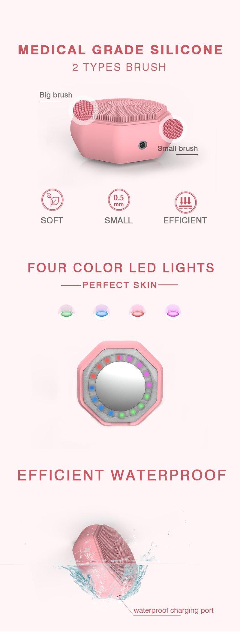 详情图 02 photonic facial cleanser & skin rejuvenator(chargeable)
