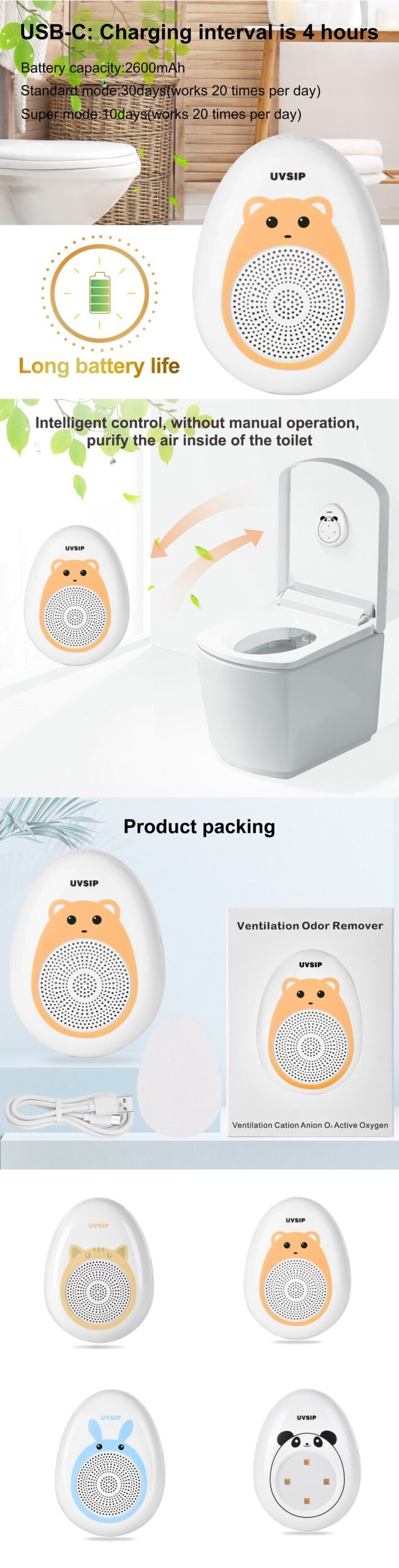 详情图 02ventilation odor remover deodorizing sterilization disinfection device