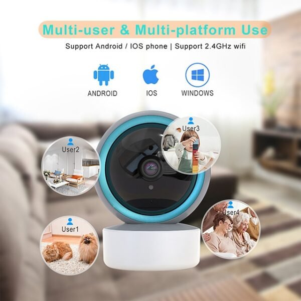 modern smart wireless home security compatible housing cctv video set device wifi camera