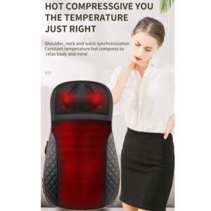 electric car home neck shoulder back waist kneading shiatsu heat hot compress vibration massage chair seat cushion