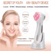 portable ems ultrasonic led light face vibrating facial beauty electric vibrating massage tool massager machine