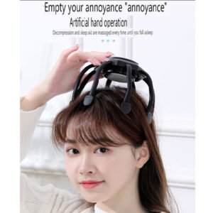 rechargeable electric smart vibrating hair growth octopus scalp wrap around head massager for stress release