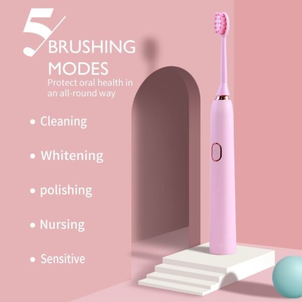 new custom smart whitening pressure sensor charcoal waterproof soft rechargeable rotating charging automatic electric toothbrush