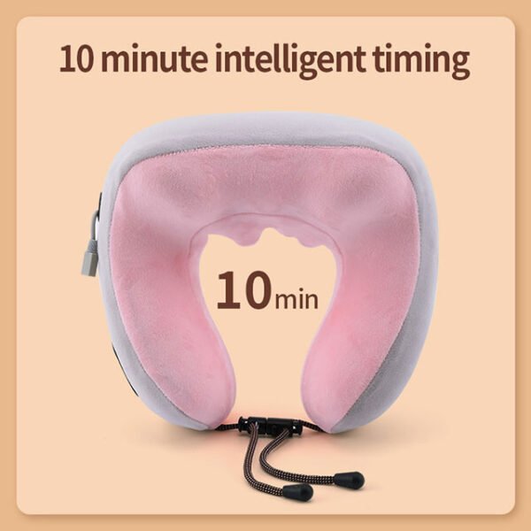 body cervical kneading shiatsu vibration c type shape neck and shoulder relaxing massage travel pillow