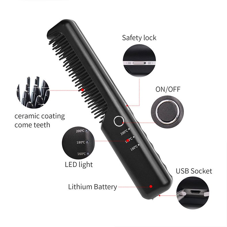 electric dryer hot air comb roll and brush set straightening straight dual use combines in one straightener curler