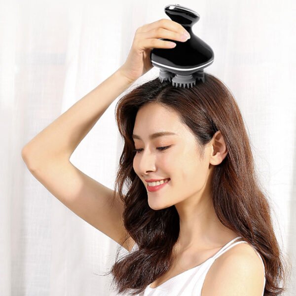 automatic anti hair loss waterproof deep tissue kneading scalp vibrating head massager scratcher with 4 rotating claws