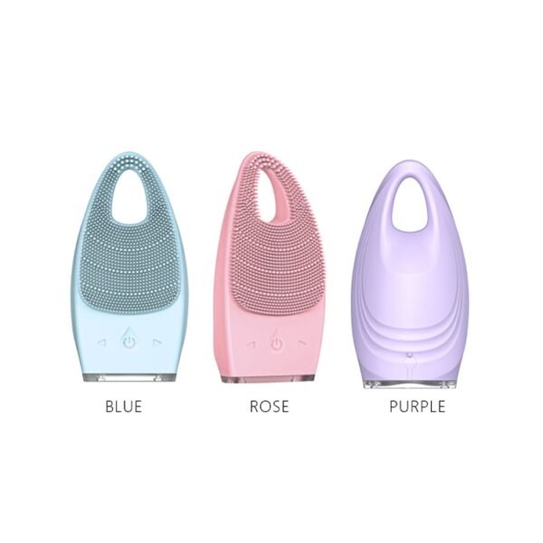 small bristle silicone brush (bult in battery)